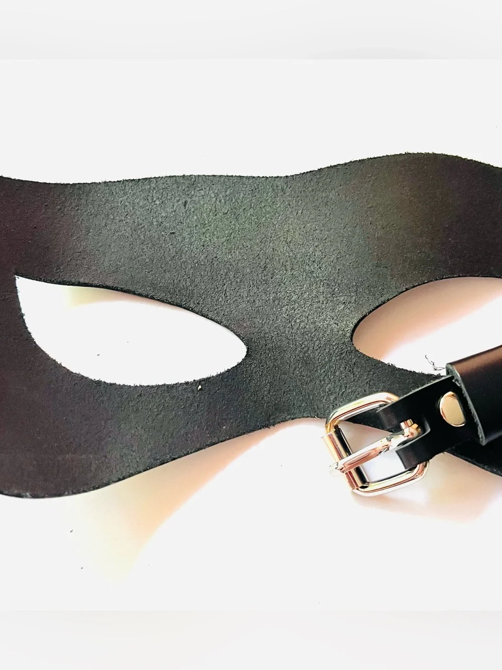 Dr. Harness Leather Domino Mask -NWT